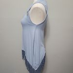 Venus blue fringed grommet accent tank size xs Photo 4