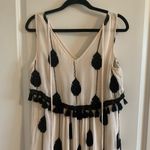 Moulinette Soeurs ANTHROPOLOGIE Embroidered Medallion Tassel Beaded Dress Photo 8