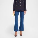 Veronica Beard  Carson ankle flare high rise jeans in washed oxford blue denim 30 Photo 7