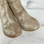 Seychelles  Ankle Boots Booties Metallic Block Heel Round Toe Zipper Size 7 New Photo 5