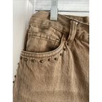 Ralph Lauren Jeans Co Womens Brown 10P Straight Leg Flare Studded Denim Jeans Photo 3