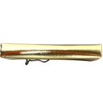 Vintage Gold Clutch‎ Prom Purse Pocketbook 10" Kiss Lock Chain Strap Satin Glam Photo 2