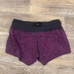 Lululemon Run Times Shorts Women’s 4 Black Magenta Purple Running Active Gym Photo 1