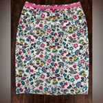 Boden Floral Pencil Skirt in Ivory Exotic Garden White Size 6 Photo 6