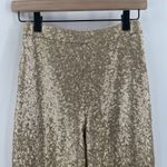 REVELRY Jackie Sequin Pants Size 0 Gold Bridesmaid Wedding Bridal Formal 2500 Photo 3