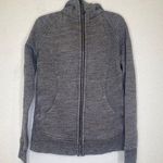 Lululemon Scuba Hoodie Heather Gray Full Zip Sz 8 Cotton Women’s Athletic Photo 0