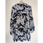 Billabong  Dress Womens Size S Just‎ Like You Floral Lace Up Blue White Boho Photo 2