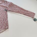 LL Bean Pink Paisley Wrinkle Free Pinpoint Oxford Long Sleeve Button Shirt XL Photo 7