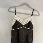 Heart & Soul Lingerie Babydoll Nightie Ruffles Y2K Black w/pale Photo 2