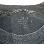 J. Galt California San Francisco Women OS Black Faded Crop Tee Y2K Streetwear Photo 3
