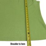 Misook Vintage Y2K  Brat Green Lightweight Coastal Summer Tank Women’s Size S Photo 6