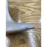 Schutz  Mikki Ankle Boots Womens 9B Beige Leather Side Zip Pointed Toe Bootie S33 Photo 10