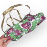 Coach Bag F16177 Ashley Floral Canvas Gold Accented Shoulder Bag Satchel Photo 3