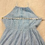 Crystal Doll  Mini Dress Womens M Blue Floral Eyelet‎ Sleeveless Fairy Dollette Photo 6