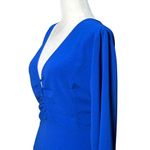 NEW Lulus Womens Royal Blue Long Sleeve Ruched V Photo 10
