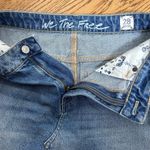 We The Free  | Bailey Mini Raw Hem Mountain Blue Denim Skirt Size 28 Photo 5