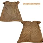 VINTAGE 1970'S ANN TAYLOR BROWN GENUINE SUEDE SHORT SLEEVE SHIFT DRESS (6) Photo 10