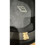 Vintage 50's French Black Velvet Cocktail Hat with Ribbon band retro veil style Photo 15