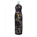 NWT Cara Cara Davis dress in black pressed flower Size 00 Photo 0