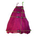 Saja Silk Magenta Strappy Maxi Dress Bow Detail Size 4 Purple Photo 1