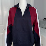Brandy Melville Half Zip Colorblock Sweatshirt Photo 0