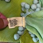 Natural Life Womens Tie Dye Pompom Edges Cotton Wrap Scarf Green 24.5"x 75” Photo 4