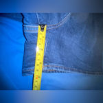 EXPRESS Super High Waisted Paperbag Waist Denim Midi Shorts - Size 8 Photo 12