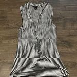 Banana Republic  Black and White Striped Sleeveless Blouse, Size XS Photo 0