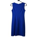 Tahari  Ponte Knit Dress Trendy Lined Pencil Square Neck‎ Sleeveless Dressy 4 # Photo 2