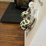 House of Harlow 1960 | Silver & Dalmatian Jasper Hoops Photo 8