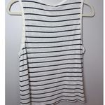 Marine layer  Women's Shirt Hemp / Cotton Cream Striped Tank Top Size S NWT $48 Photo 3