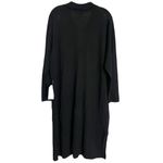 Universal Standard NWT  100% Merino Wool Button Down V Neck Duster Cardigan Dress Photo 3