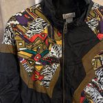 Lavon Vintage 1980’s 1990’s abstract geometric print windbreaker size medium to large Photo 2