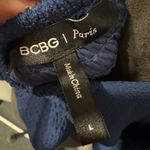 BCBG Paris Dark Blue Cropped Smocked Top Large NWT Photo 7