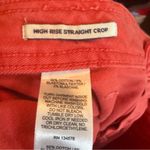 Vineyard Vines High Rise Straight Crop 26" Watermelon Color Size 30 Travel Wear Photo 7