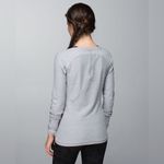 Lululemon Love Some Run Long Sleeve Heathered Light Grey Size 6 Photo 2