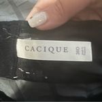 Cacique  Black White Diamond Cotton Boost Plunge Underwire Bra Photo 3