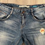 ZARA Trafaluc Premium Wash Distressed & Patched Boyfriend Jeans | US 6 Photo 5