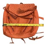 Orange Woven Leather Backpack Photo 10