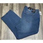 LuLaRoe  90's Relaxed Jeans Size 44 Blue Stretch Support Panels 44x30 Business Photo 1