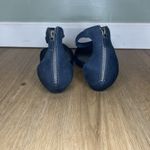 Eileen Fisher Women’s 8 Pumps Kitten Heel Ankle Strap Navy Blue Dressy Leather Photo 4