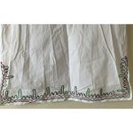 Sun Flower White Tops/Blouses Colorful Hand Stitched Mexican Style 100% Cotton Size XL Photo 4