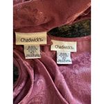 Chadwick's VTG Dress & Jacket Mauve Floral Back Pleat Bow Sleeveless Dress Size 8 Photo 6