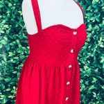 Red casual cute holidays dress plus size 0XL Red Photo 4