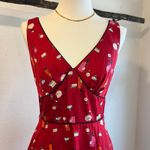 Vintage USA Made Red Perfume Bottle Print Retro Mod Dress A Line Dress Size XS Photo 12