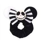Scrunchie and Hair Clips with Mouse Ears Jack Skellington Photo 1