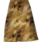 Emma James  Women's Maxi Skirt Sz 12 Animal Print Long Silky Cheetah Back Slit‎ Photo 0