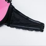PINK - Victoria's Secret VS PINK Black Sequin Strapless Bra Photo 5