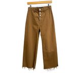 Veronica Beard Veronica‎ Beard grant wide-leg high rise ochre jean size 26/2 $268 Photo 1