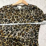 Francesca's June & Ivy Tammy Ruched‎ Leopard Dress Size Medium Brown Photo 10